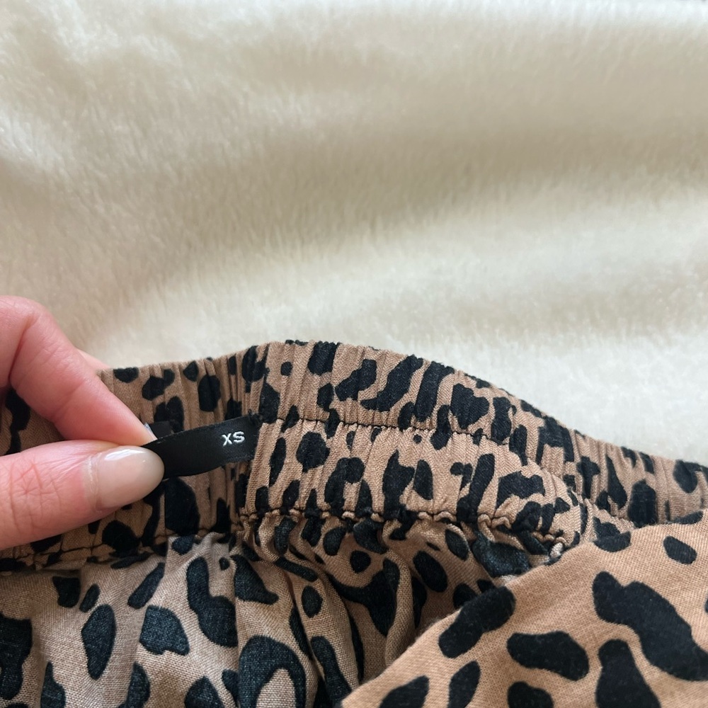 Leopard Print Ruffle Skirt - Picture 5 of 6